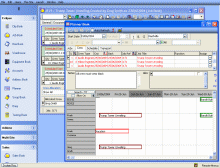 screenshot of crew and transport planning function