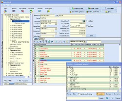 screenshot of equipment list editor